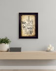 We Go Together I Black Framed Print Wall Art