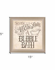 When All Else Fails 1 Brown Framed Print Bathroom Wall Art