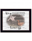 We Go Together 3 Black Framed Print Wall Art