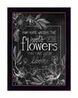 Yet to Bloom 4 Black Framed Print Wall Art