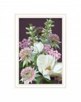 Wild For Plum Bouquet 1 White Framed Print Wall Art