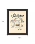 White Russian 1 Black Framed Print Wall Art