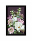 Wild For Plum Bouquet 2 Black Framed Print Wall Art