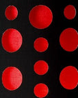 66" Steel Novelty Floor Lamp With Black And Red Drum Shade
