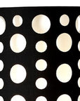 66" Steel Novelty Floor Lamp With Black And White Drum Shade