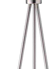 59" White Tripod Floor Lamp With White Drum Shade