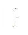 51" White LED Novelty Floor Lamp With White