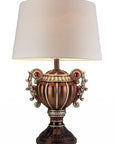 Tall Bronze Urn Shaped Table Lamp