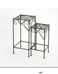 26" Black And Gold Metal Garden Accents Accessories