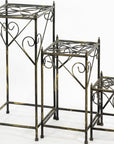 28" Black And Gold Metal Garden Accents Accessories