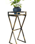 36" Black And Gold Metal Garden Accents Accessories