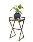 27" Black And Gold Metal Garden Accents Accessories