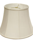 White Monay Shantung Silk Bell Lamp Shade
