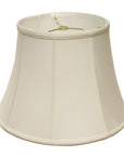 White Monay Shantung Silk Bell Lamp Shade