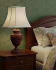 White Monay Shantung Silk Square Lamp Shade