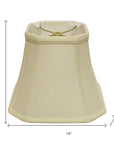 Ivory Monay Shantung Silk Square Lamp Shade