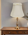 White Monay Shantung Silk Square Lamp Shade