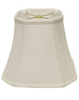 White Monay Shantung Silk Square Lamp Shade
