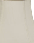 White Monay Shantung Silk Square Lamp Shade