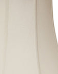 White Monay Shantung Silk Bell Lamp Shade