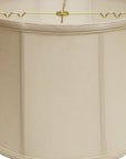 Vanilla Linen Drum Lamp Shade