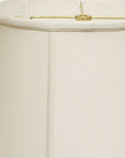 White Linen Drum Lamp Shade