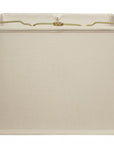 16" Off White Throwback Rectangle Linen Lampshade