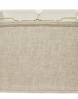 18" Cream Throwback Rectangle Linen Lampshade