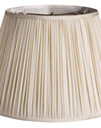 Cream Taffeta Pleated Empire Lamp Shade