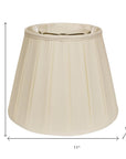 Ivory Shantung Silk Empire Lamp Shade