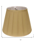 Camel Shantung Silk Empire Lamp Shade