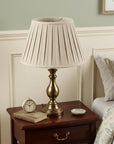 Cream Linen Pleated Empire Lamp Shade