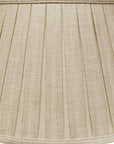 Cream Linen Pleated Empire Lamp Shade
