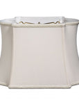 Cream Shantung Silk Oval Lamp Shade
