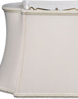 Cream Shantung Silk Oval Lamp Shade
