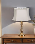 Cream Shantung Silk Oval Lamp Shade