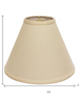 Beige Linen Cone Lamp Shade