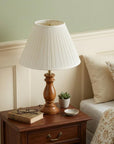17" White Deep Cone Slanted Broadcloth Lampshade