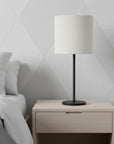 Snow Linen Drum Lamp Shade