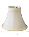 Slate Gray Shantung Silk Bell Lamp Shade