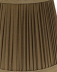 Ash Gray Taffeta Pleated Empire Lamp Shade