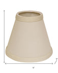 Ivory No Slub Innsbruck Empire Lamp Shade