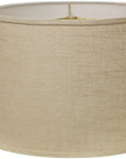 Light Yellow Linen Drum Lamp Shade