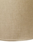 Dark Brown Linen Drum Lamp Shade
