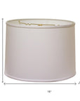 White No Slub Innsbruck Drum Lamp Shade