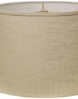 Light Yellow Linen Drum Lamp Shade