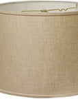 16" Dark Wheat Throwback Drum Linen Lampshade