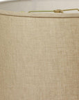 Dark Brown Linen Drum Lamp Shade