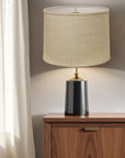 Light Yellow Linen Drum Lamp Shade