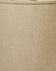 18" Parchment Biege Throwback Drum Linen Lampshade